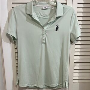 FootJoy Women's Medium Mint Green Collared Polo Shirt Golf/Tennis
